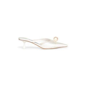 Jimmy Choo Women Ivory Satin Sana Mule 50 Mules